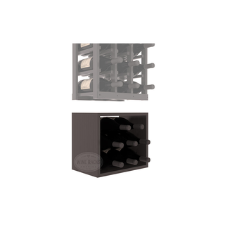 Elementcollection 3 Column Magnum Wood Wine Bin Extender Black Stained