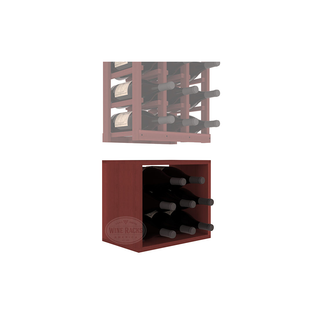 Elementcollection 3 Column Magnum Wood Wine Bin Extender Cherry Stained