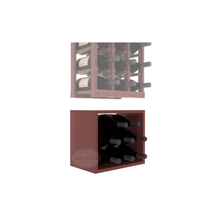 Elementcollection 3 Column Magnum Wood Wine Bin Extender Cherry Stained