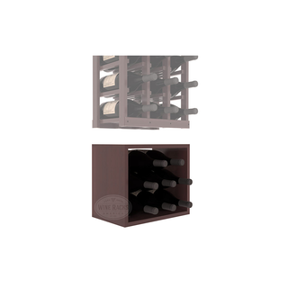 Elementcollection 3 Column Magnum Wood Wine Bin Extender Walnut Stained