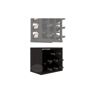 Elementcollection 3 Column Magnum Wood Wine Bin Extender Black Stained