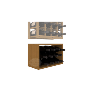 Elementcollection 4 Column Magnum Wood Bin Extender Oak Stained