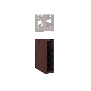Elementcollection Split Wine Bin Extender Walnut Stained