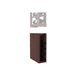 Elementcollection Split Wine Bin Extender Walnut Stained