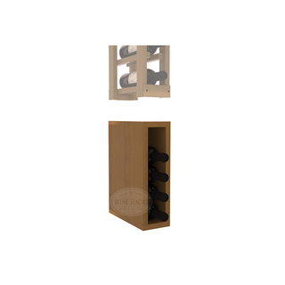 Elementcollection Split Wine Bin Extender Oak Stained