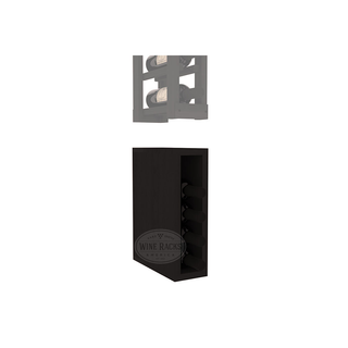 Elementcollection Split Wine Bin Extender Black Stained