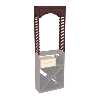 Elementcollection 26 Small Wood Wine Cellar Arch Walnut Stained