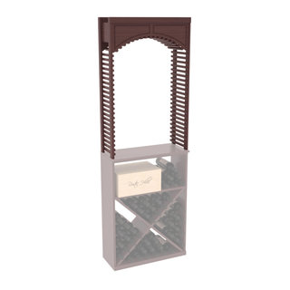 Elementcollection 26 Small Wood Wine Cellar Arch Walnut Stained