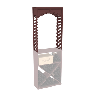 Elementcollection 26 Small Wood Wine Cellar Arch Walnut Stained