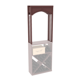 Elementcollection 26 Small Wood Wine Cellar Arch Walnut Stained
