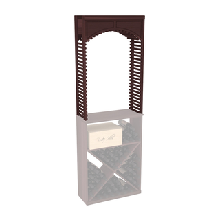 Elementcollection 26 Small Wood Wine Cellar Arch Walnut Stained