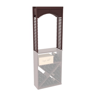 Elementcollection 26 Small Wood Wine Cellar Arch Walnut Stained