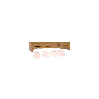 Elementcollection 26 Stemware Wood Wine Rack Oak Stained