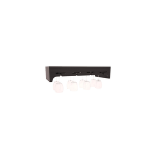 Elementcollection 26 Stemware Wood Wine Rack Black Stained
