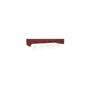 Elementcollection 35 Large Stemware Wood Wine Rack Cherry Stained