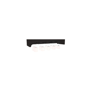 Elementcollection 35 Large Stemware Wood Wine Rack Black Stained