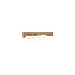 Elementcollection 35 Large Stemware Wood Wine Rack Oak Stained