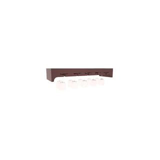 Elementcollection 35 Large Stemware Wood Wine Rack Walnut Stained