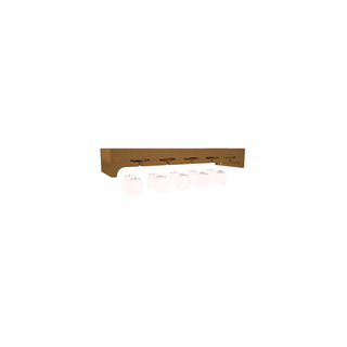 Elementcollection 35 Large Stemware Wood Wine Rack Oak Stained