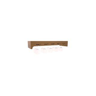 Elementcollection 35 Large Stemware Wood Wine Rack Oak Stained