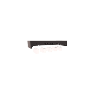 Elementcollection 35 Large Stemware Wood Wine Rack Black Stained
