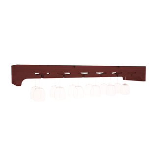 Elementcollection 42 5 Stemware Wood Wine Rack Cherry Stained