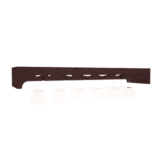 Elementcollection 42 5 Stemware Wood Wine Rack Walnut Stained
