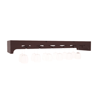 Elementcollection 42 5 Stemware Wood Wine Rack Walnut Stained