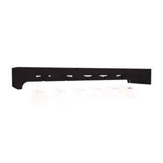 Elementcollection 42 5 Stemware Wood Wine Rack Black Stained