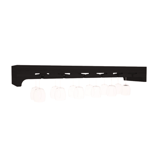 Elementcollection 42 5 Stemware Wood Wine Rack Black Stained
