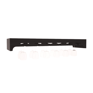 Elementcollection 42 5 Stemware Wood Wine Rack Black Stained