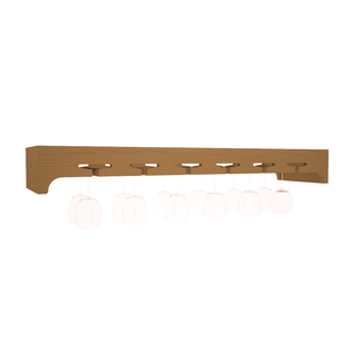 Elementcollection 42 5 Stemware Wood Wine Rack Oak Stained