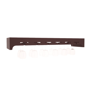 Elementcollection 42 5 Stemware Wood Wine Rack Walnut Stained