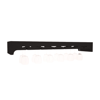 Elementcollection 42 5 Stemware Wood Wine Rack Black Stained