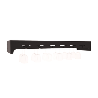 Elementcollection 42 5 Stemware Wood Wine Rack Black Stained