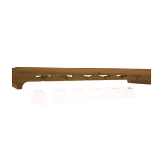 Elementcollection 42 5 Stemware Wood Wine Rack Oak Stained