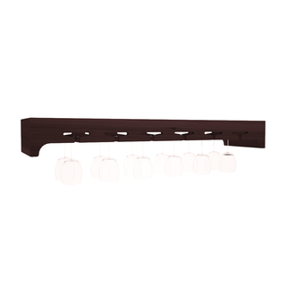 Elementcollection 42 5 Stemware Wood Wine Rack Walnut Stained