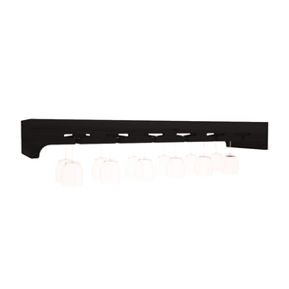 Elementcollection 42 5 Stemware Wood Wine Rack Black Stained