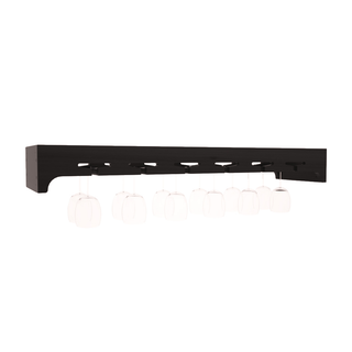 Elementcollection 42 5 Stemware Wood Wine Rack Black Stained