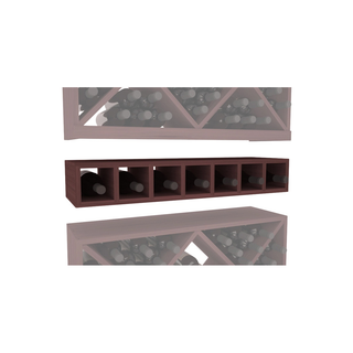 Elementcollection 7 Bottle Magnum Bottle Wood Cubby Walnut Stained