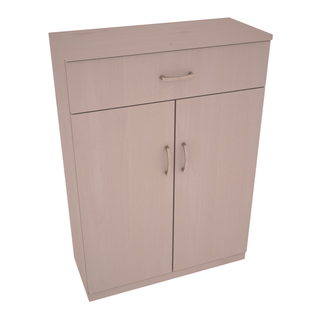 Elementcollection 6 Column Base Wood Wine Cabinet Greywash Stained