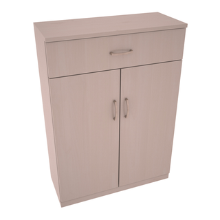 Elementcollection 6 Column Base Wood Wine Cabinet Greywash Stained