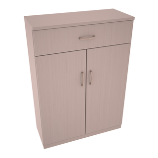 Elementcollection 6 Column Base Wood Wine Cabinet Greywash Stained