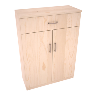 Elementcollection 6 Column Base Wood Wine Cabinet Unstained