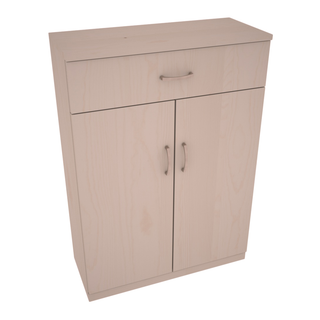 Elementcollection 6 Column Base Wood Wine Cabinet Greywash Stained
