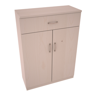 Elementcollection 6 Column Base Wood Wine Cabinet Greywash Stained