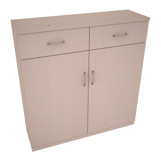 Elementcollection 8 Column Base Wood Wine Cabinet Greywash Stained