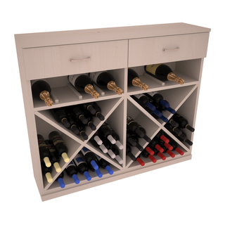 Elementcollection 10 Column Wood Base Wine Cabinet Greywash Stained