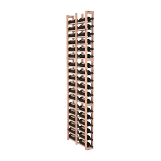 Elementcollection 1 Column Double Deep Wood Wine Rack Unstained