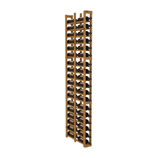 Elementcollection 1 Column Double Deep Wood Wine Rack Oak Stained